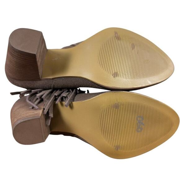 Steve Madden Cian Womens Western Fringe Ankle Boots Booties Brown Shoes sz 7.5 - Picture 15 of 16